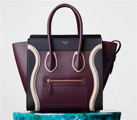 celine tricolor luggage bag